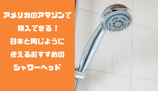 日本と同じように使えるおすすめのシャワーヘッド
